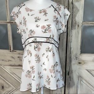 Motherhood Maternity’ peplum floral top size m